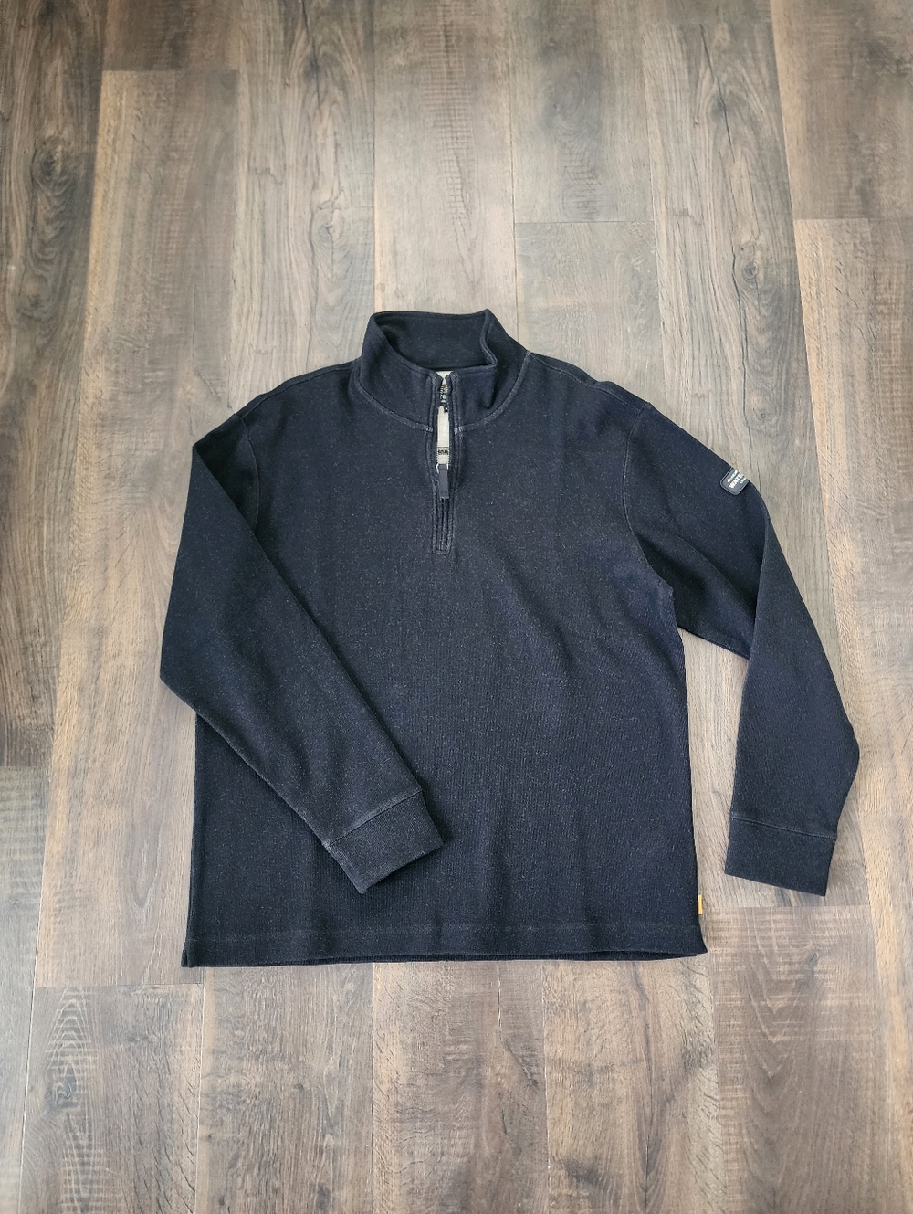 Quiksilver Waterman Men's Black Zip-Up Sweater
